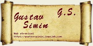 Gustav Simin vizit kartica